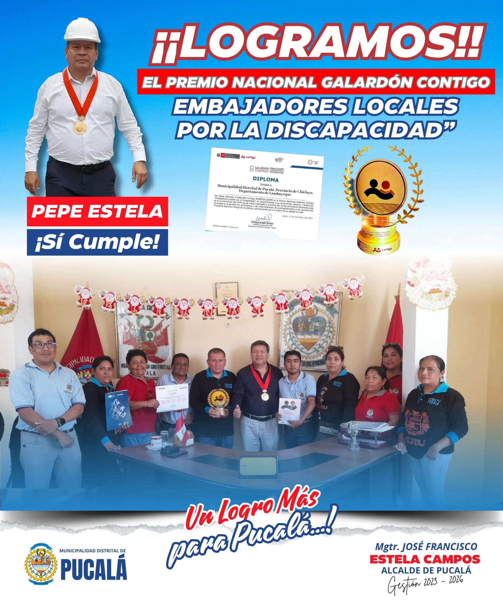Galardón Contigo por acciones a favor de las personas con discapacidad